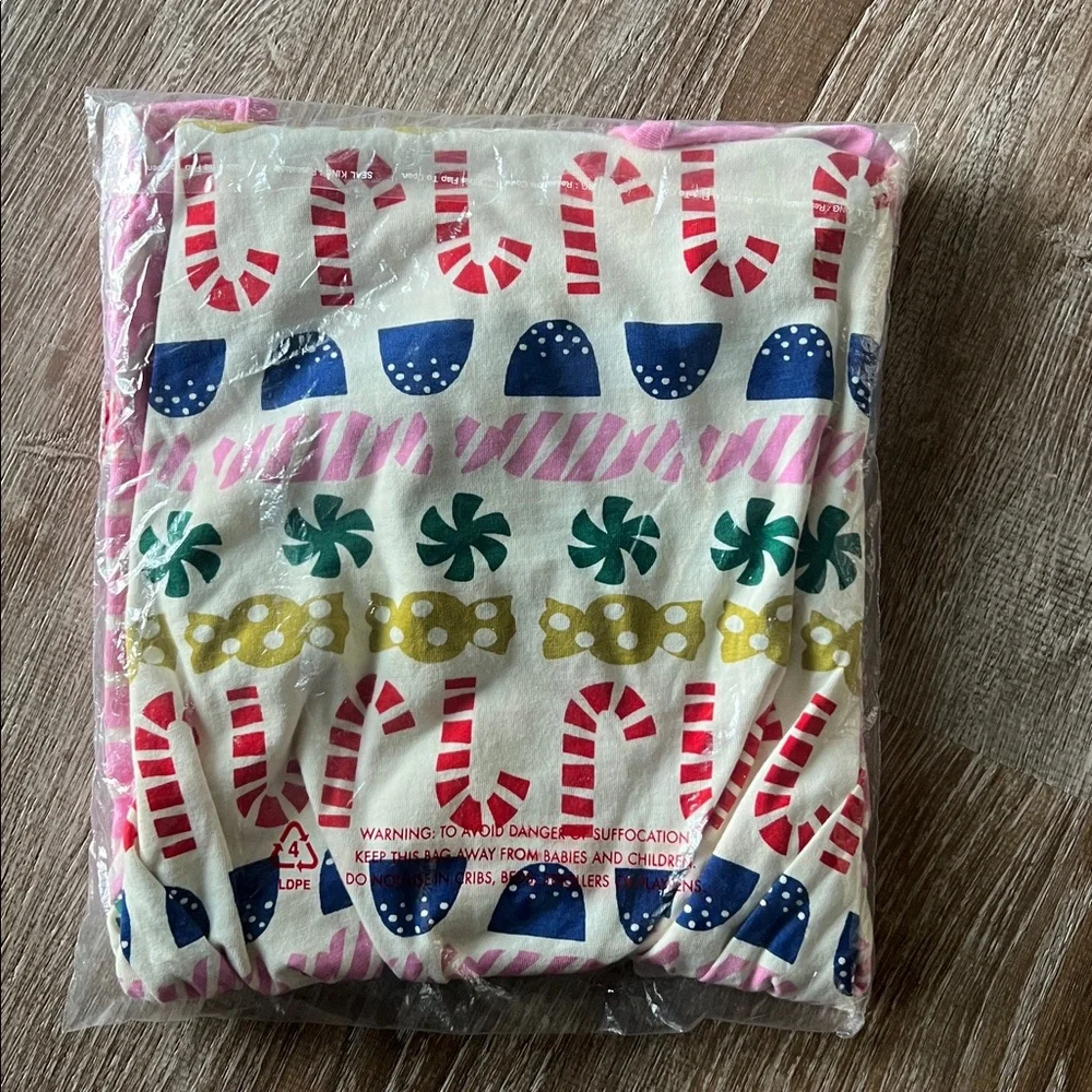 Hanna Andersson NWT Pink Candy Cane Holiday Mixie Dress size 8 - Picture 3 of 4